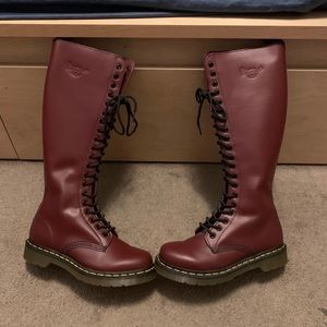 Tall zip-up Doc Marten boots